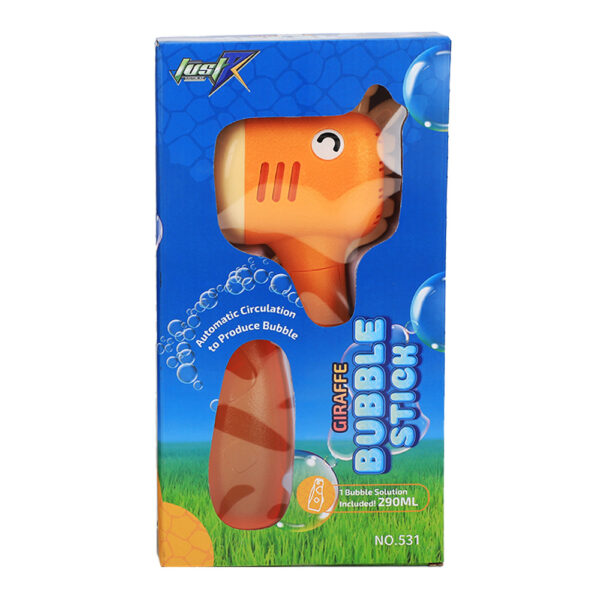 Giraffe Bubble Wand Orange