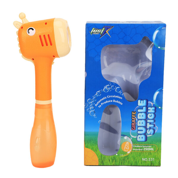Giraffe Bubble Wand Orange - Image 2