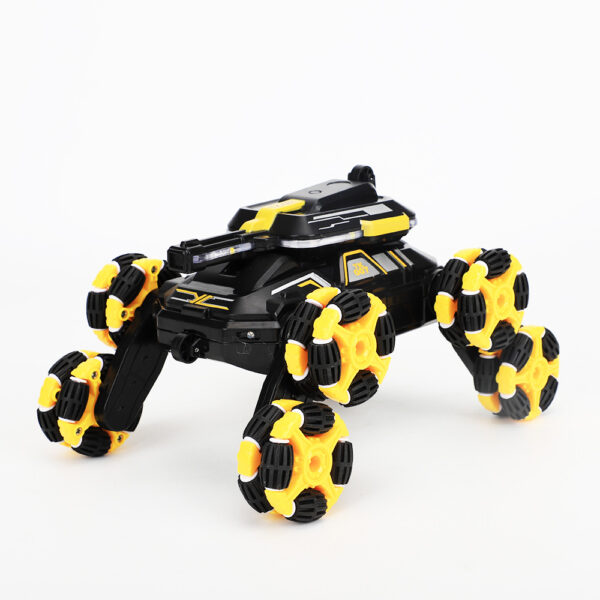 JustBG 8 Wheels Swing Arm Roll RC Car BlackYellow - Image 4
