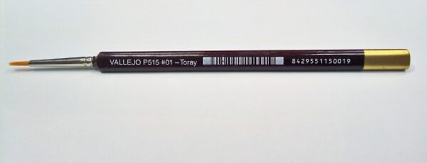 P15001 VALLEJO ROUND TORAY BRUSH TRIANGULAR HANDLE No. 1