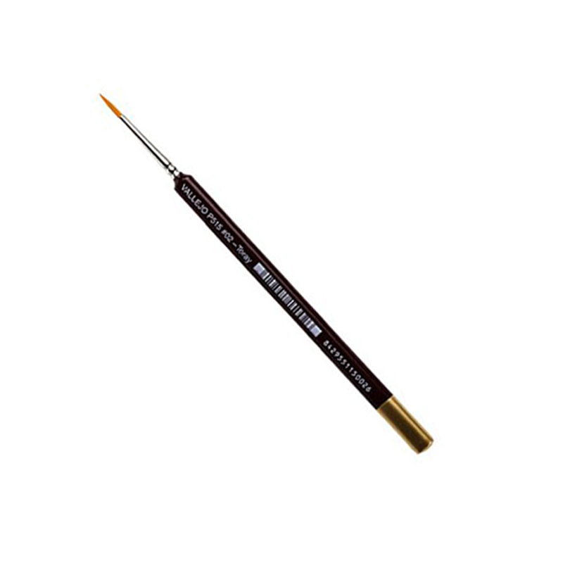 P15002 VALLEJO ROUND TORAY BRUSH TRIANGULAR HANDLE No. 2