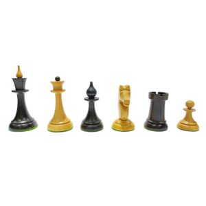 JustBG Queens Gambit Chess Pieces - Black