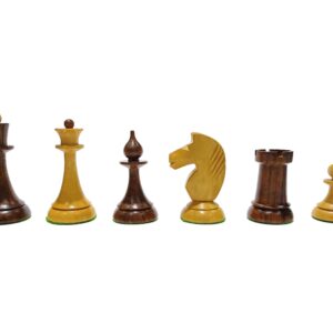 JustBG Queens Gambit Chess Pieces - Brown