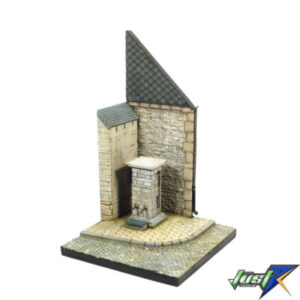 SC004 VALLEJO SCENICS STREET CORNER WITH WATERPUMP NORMANDY 15.5x15.5