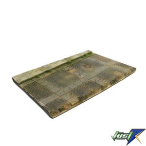 SC103 VALLEJO SCENICS 31x21 COBBLESTONE STREET WITH A DRAIN 31x21