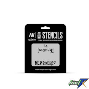 ST-AFV005 VALLEJO STENCIL SOVIET SLOGANS WWII NO.2