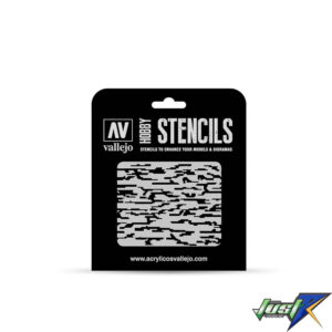 ST-CAM004 VALLEJO STENCIL PIXELATED MODERN CAMO