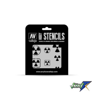 ST-SF005 VALLEJO STENCIL RADIOACTIVITY SIGNS