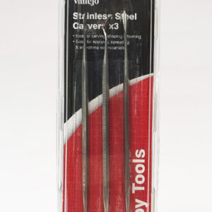 T02002 VALLEJO STAINLESS STEEL CARVERS 3pcs set