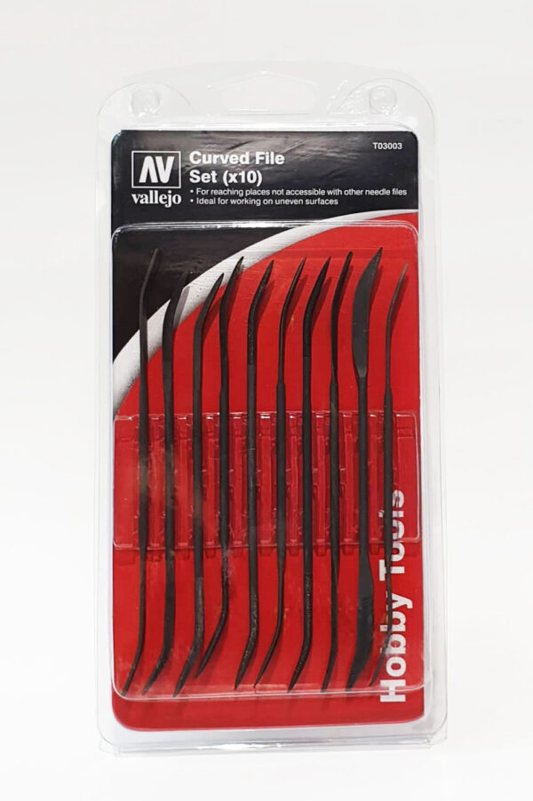 T03003 VALLEJO CURVED  FILE SET 10pcs set