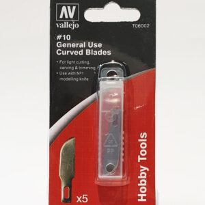T06002 VALLEJO -10 GENERAL USE CURVED BLADES 5pcs set