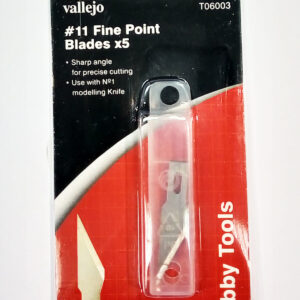 T06003 VALLEJO -11 FINE POINT BLADES 5pcs set