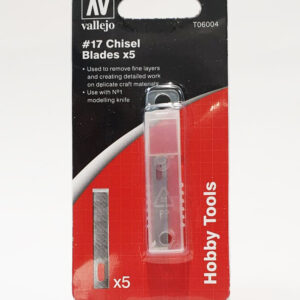 T06004 VALLEJO -17 CHISEL BLADES 5pcs set
