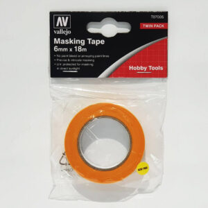 T07005 Vallejo Precision Masking Tape 6mmx18m - Twin Pack