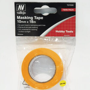 T07006 Vallejo Precision Masking Tape 10mmx18m - Twin Pack