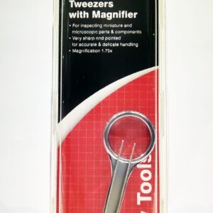 T12001 VALLEJO TWEEZERS WITH MAGNIFIER