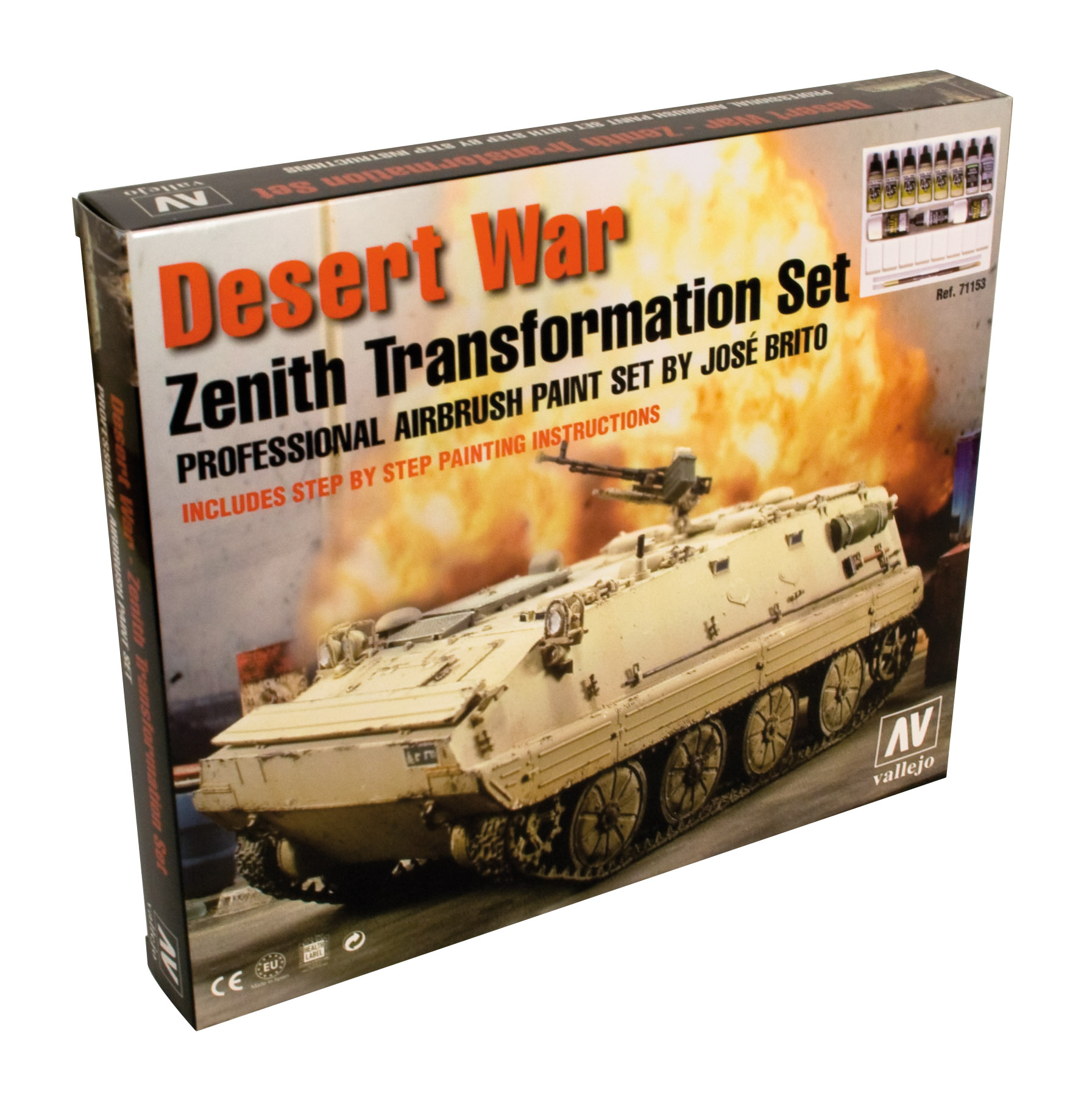 71153 VALLEJO MODEL AIR SET- DESERT WAR-ZENITH TRANSFORMATION SET 11pcs set