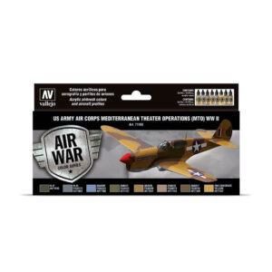 71183 VALLEJO AIR WAR COLOR SERIES- US ARMY AIR CORPS MEDITERRANEAN THEATER 8pcs set