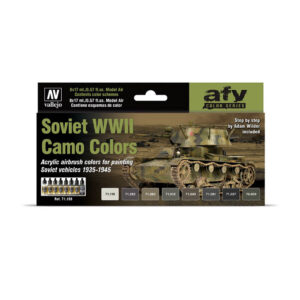 71188 VALLEJO MODEL AIR AFV SET- SOVIET WWII CAMO COLORS 8pcs set