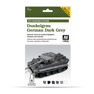 78400 VALLEJO AFV ARMOUR PAINTING SYSTEM SET- GERMAN DARK GREY 6x8ml