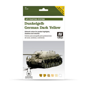 78401 VALLEJO AFV ARMOUR PAINTING SYSTEM SET- GERMAN YELLOW 6x8ml
