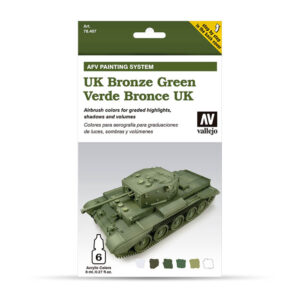 78407 VALLEJO AFV ARMOUR PAINTING SYSTEM SET- UK BRONZE GREEN 6x8ml