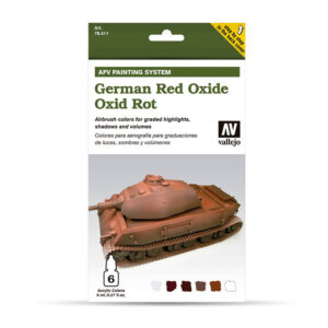 78411 VALLEJO AFV ARMOUR PAINTING SYSTEM SET- GERMAN RED OXIDE 6x8ml
