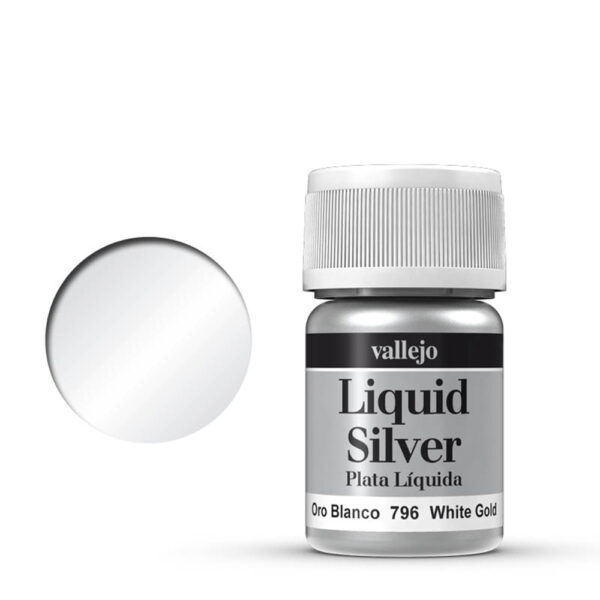 70.796 VALLEJO LIQUID GOLD ALCOHOL BASED WHITE GOLD 35ml