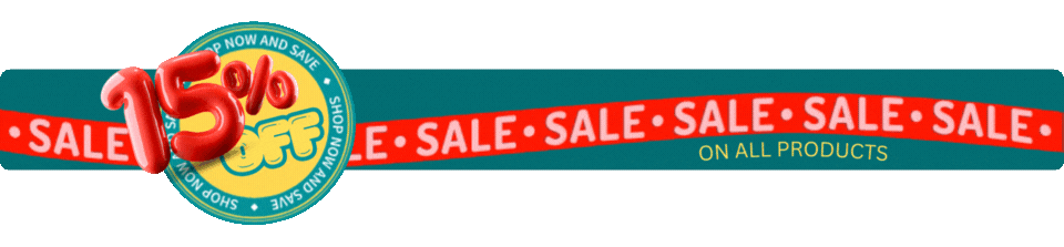 15% off on all products