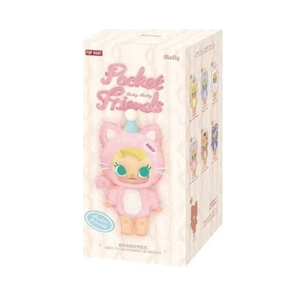 POP MART Baby Molly Pocket Friends Series Blind Box Vinyl Plush Pendant - 100% authentic collectible