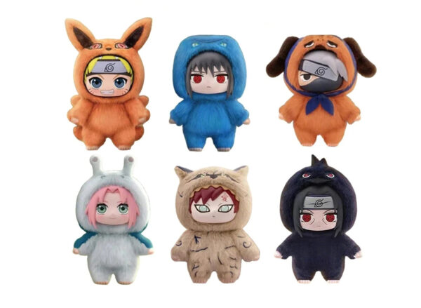 TOP TOY Naruto Beast Party Plush Keychains Gift Blind Box - Image 3