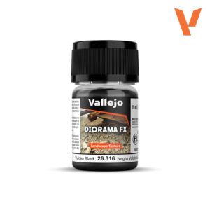 26.316 VALLEJO LANDSCAPE TEXTURES 316-35 ml VULCAN BLACK 0,1-0,6 mm