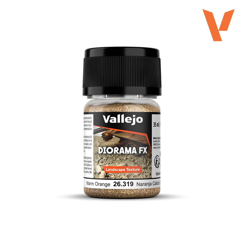 26.319 VALLEJO LANDSCAPE TEXTURES 319-35 ml WARM ORANGE 0,1-0,6 mm