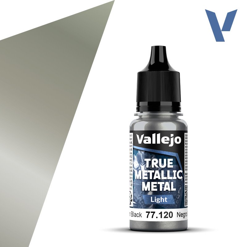 77.120 VALLEJO TRUE METALLIC METAL OBSIDIAN BLACK 18ml
