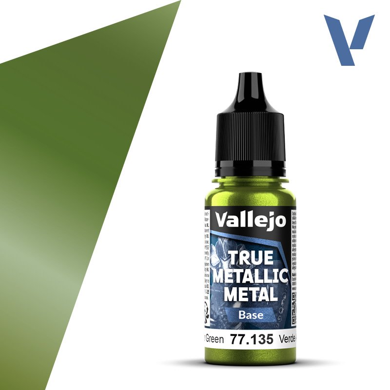 77.135 VALLEJO TRUE METALLIC METAL AMBER GREEN 18ml