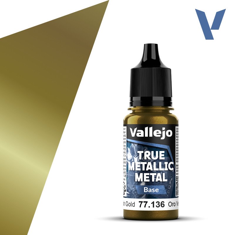 77.136 VALLEJO TRUE METALLIC METAL GREENISH GOLD 18ml
