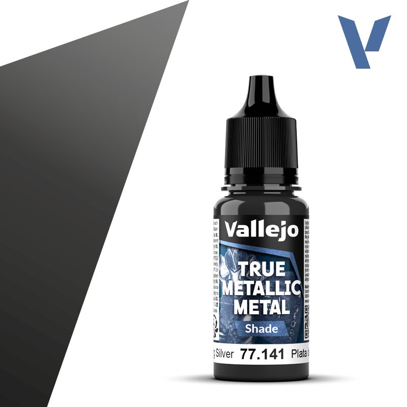 77.141 VALLEJO TRUE METALLIC METAL STERLING SILVER 18ml