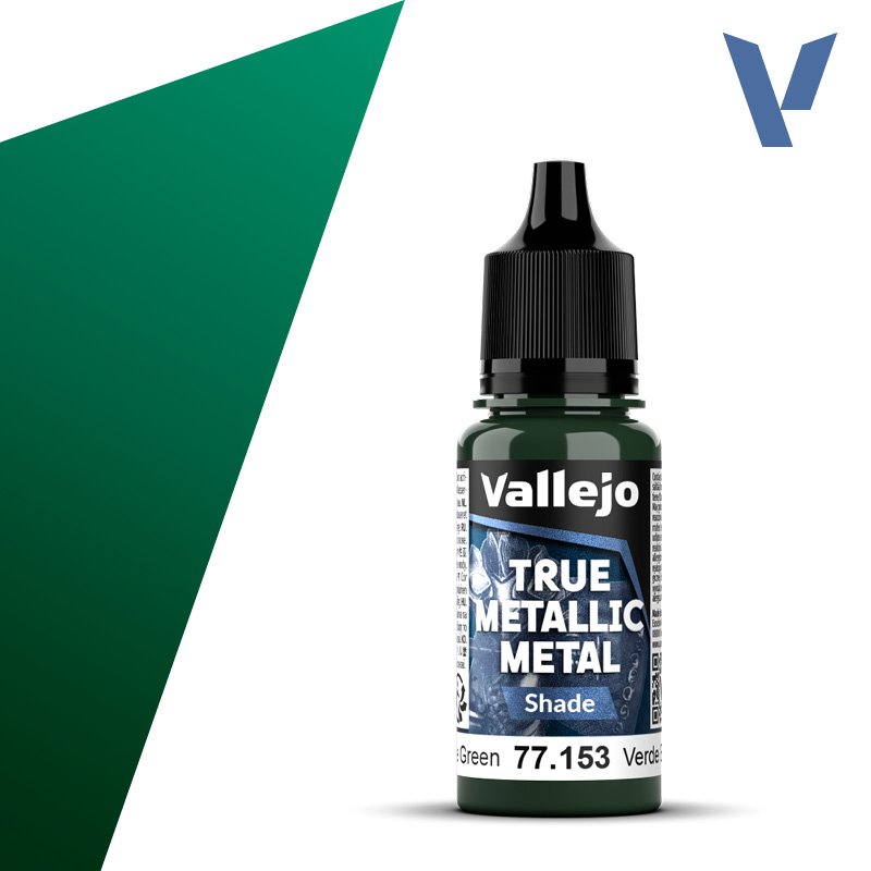 77.153 VALLEJO TRUE METALLIC METAL BEETLE GREEN 18ml
