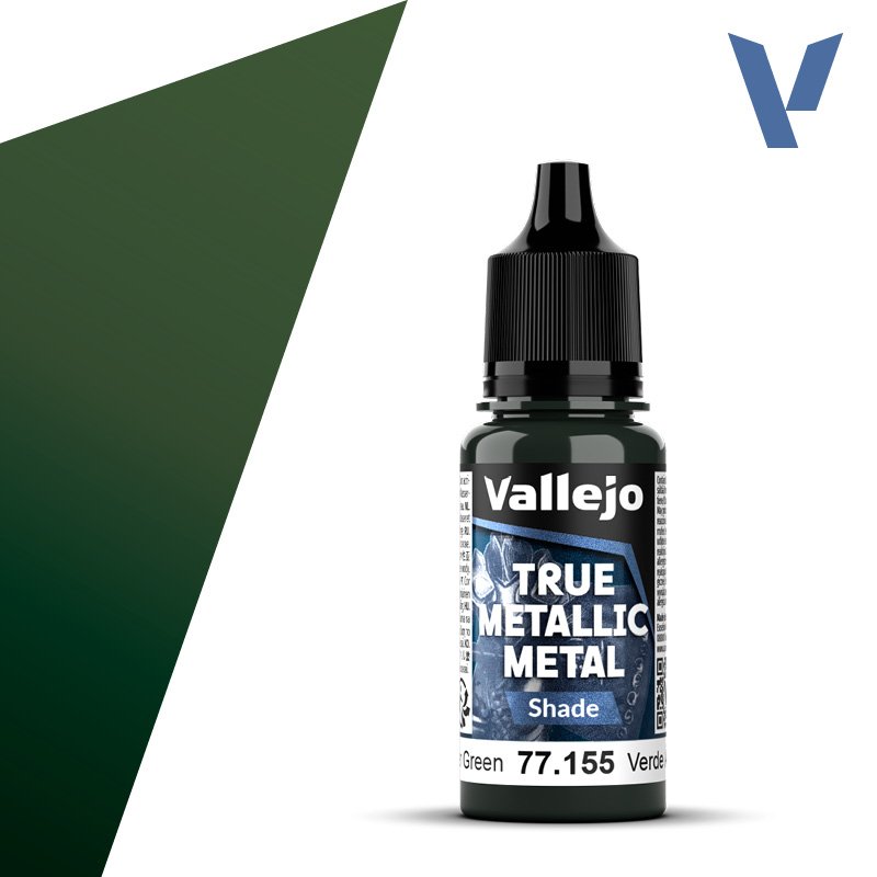 77.155 VALLEJO TRUE METALLIC METAL AMBER GREEN 18ml
