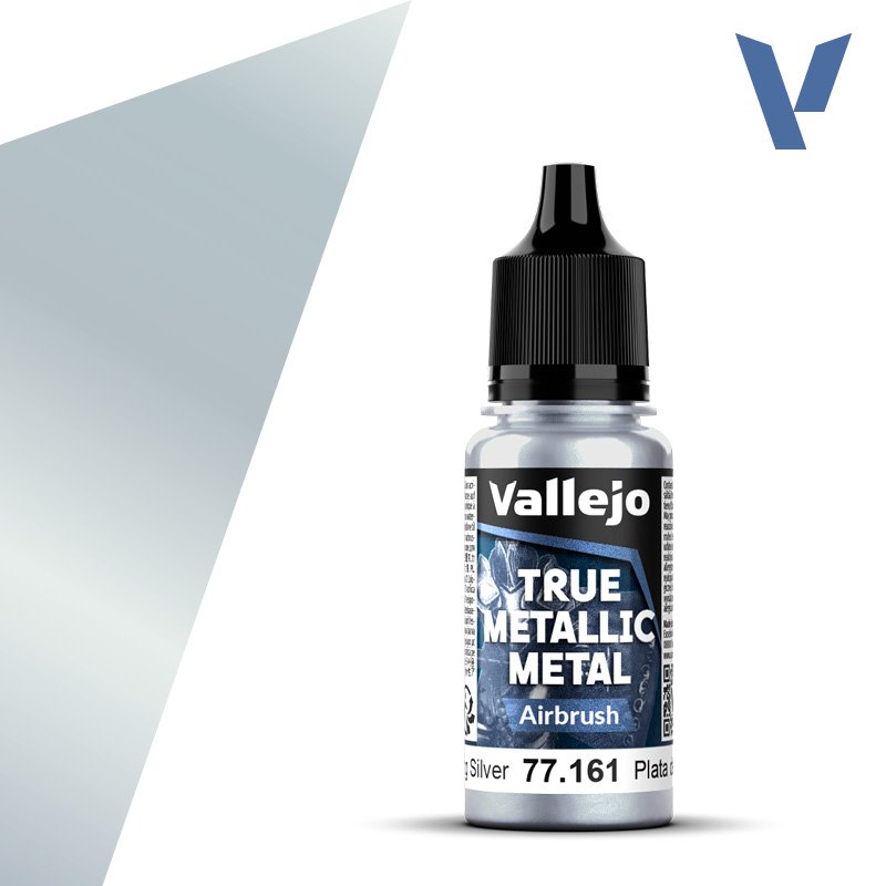77.161 VALLEJO TRUE METALLIC METAL STERLING SILVER 18ml