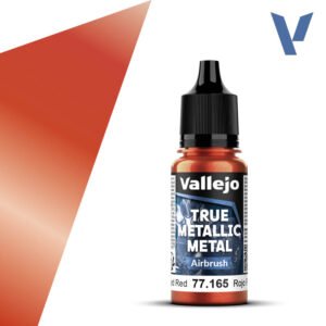 77.165 VALLEJO TRUE METALLIC METAL FORGED RED 18ml