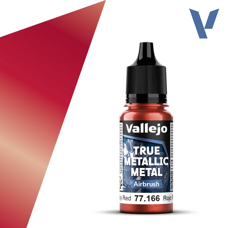 77.166 VALLEJO TRUE METALLIC METAL RUBY RED 18ml