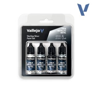77.251 VALLEJO STERLING SILVER PAINT SET (4Pcs)