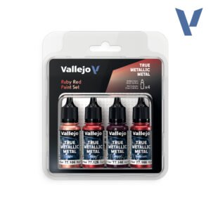 77.254 VALLEJO RUBY RED PAINT SET (4Pcs)